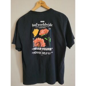 Huf Worldwide Live in Tokyo Black Short Sleeve Cotton T-Shirt Men's L